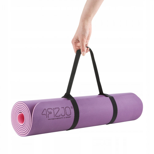 Мат для фитнеса  4FIZJO TPE 180 x 60 x 0.6 см Violet/Pink - фото №11